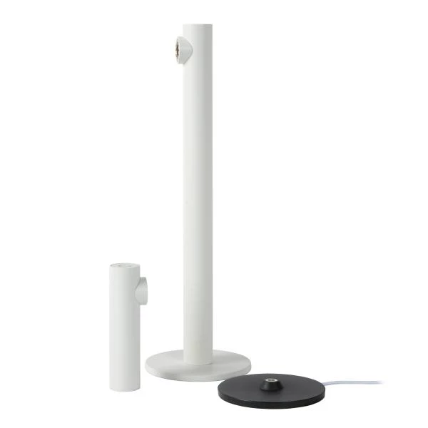 Lucide ANTRIM - Oplaadbare Bureaulamp Binnen/Buiten - Accu/Batterij - LED Dimb. - 1x2,2W 2700K - IP54 - Met draadloos oplaadstation - Wit - detail 1